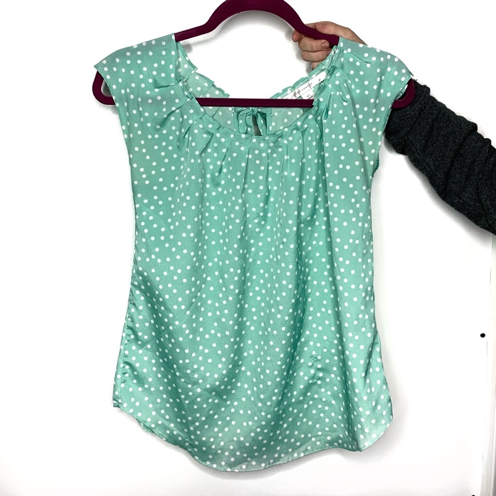 Mint green blouse